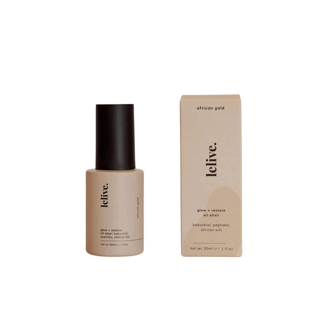 LELIVE African Gold Glow + Restore Oil Elixir