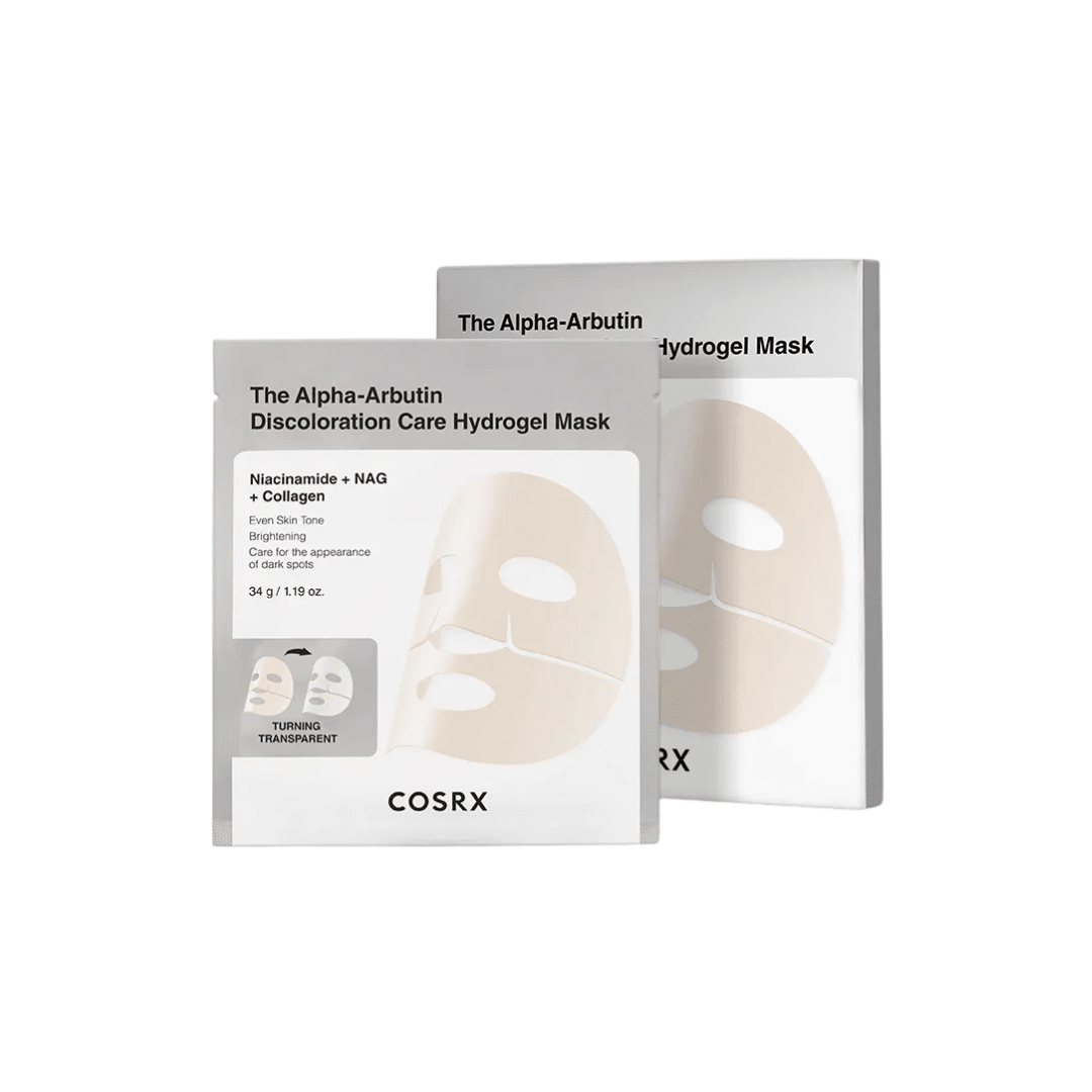 COSRX Alpha-Arbutin Discoloration Care Hydrogel Mask – Brightening & Spot-Correcting