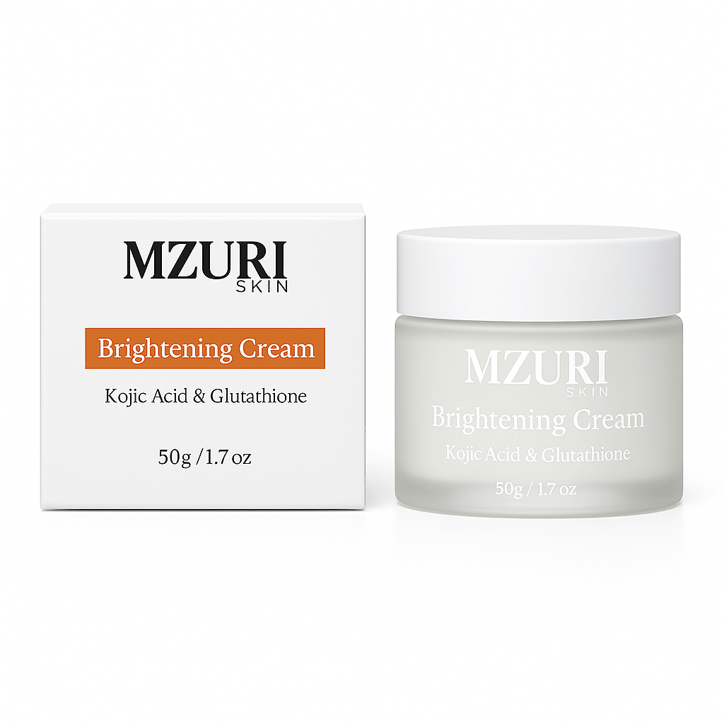 MZURI SKIN Brightening Cream – Kojic Acid & Glutathione Skin Tone Corrector