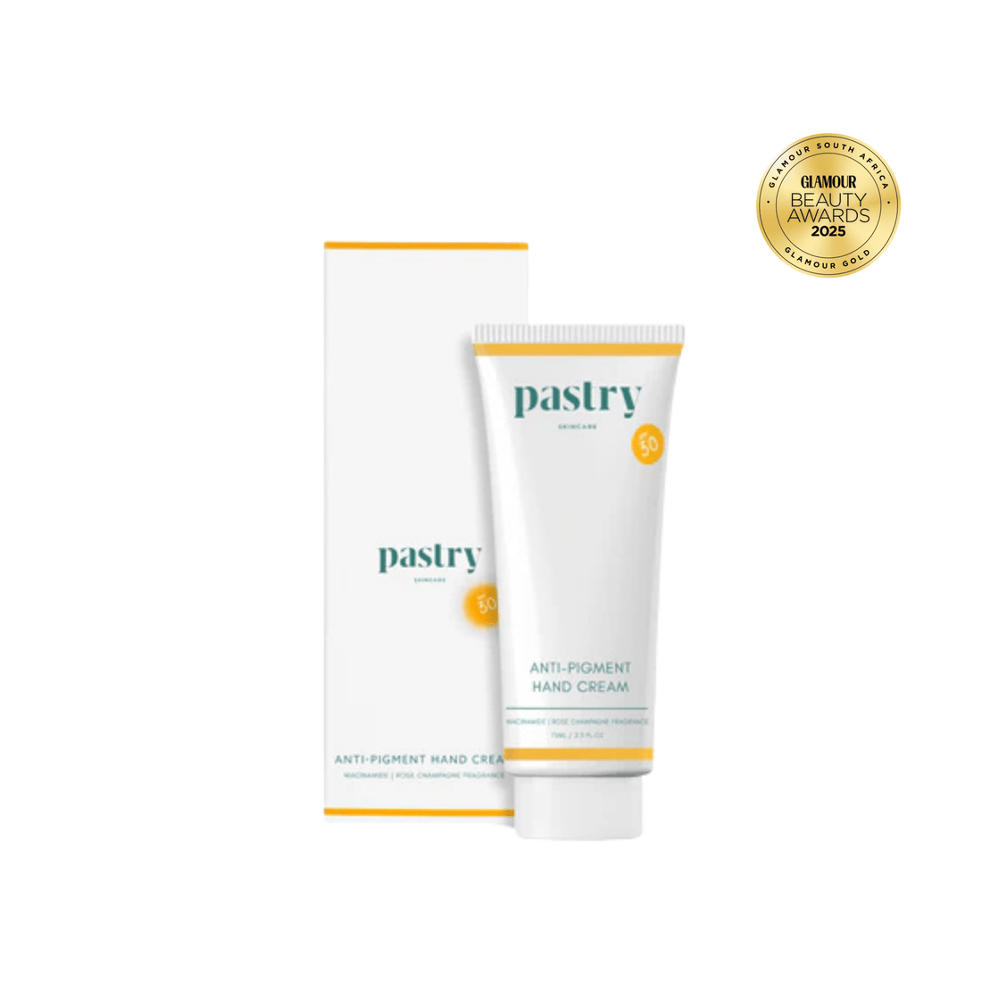 Pastry Skincare Anti-Pigment SPF30 Hand Cream - Rose Champagne